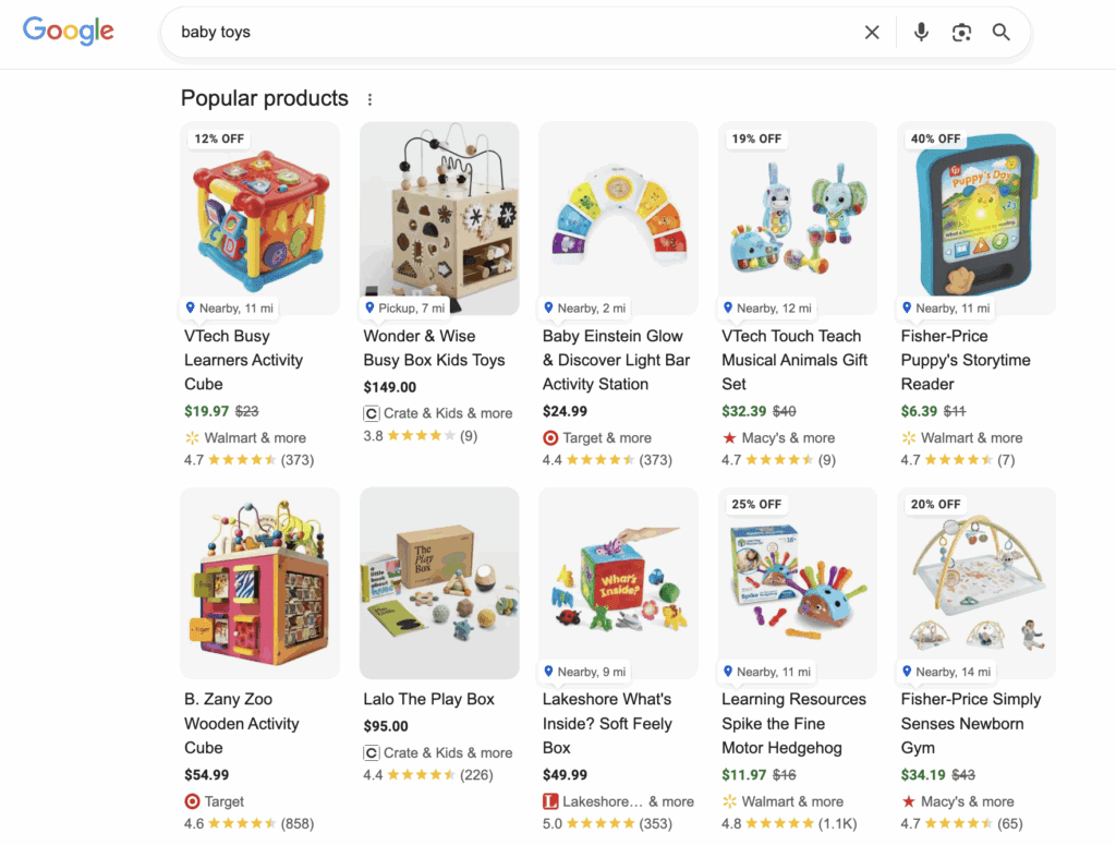 google product reviews