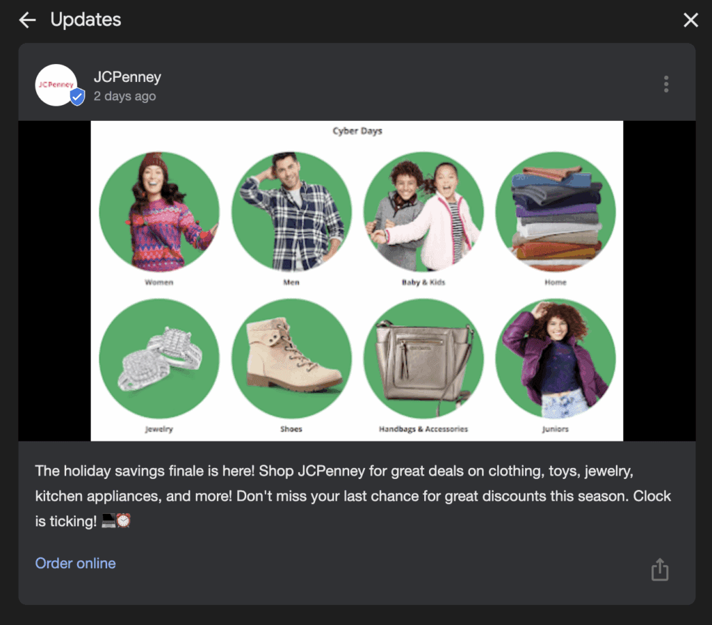 google posts length and click button examples