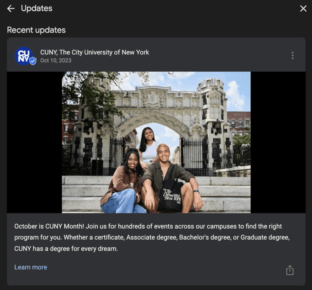 google post whats new